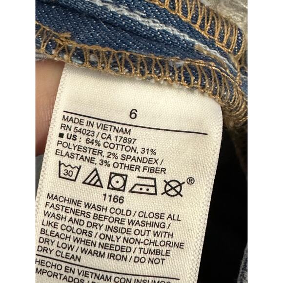 Old Navy Extra High Rise Rockstar Super Skinny Blue Jeans Women's Size 6 - Picture 6 of 8